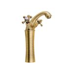 Wastafelmengkraan Sapho Antea 2-knop Gebogen Hoog 24.5 cm, Ophalen of Verzenden, Nieuw, Kraan