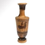 Oudgrieks, Attisch Terracotta Zwart-figuratieve lekythos met, Antiek en Kunst