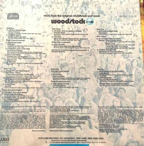 Woodstock & Related - Woodstock One Orig On Cotillion 1st, Cd's en Dvd's, Vinyl Singles