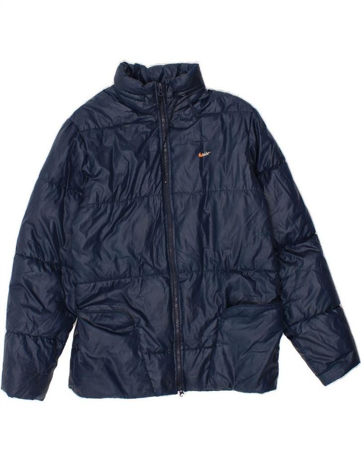 NIKE Womens Padded Jacket UK 10/12 Medium Navy Blue, Kleding | Dames, Jassen | Winter, Verzenden
