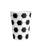 Voetbal Bekers 9cm 8st, Verzenden, Nieuw