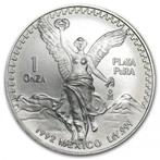 Mexican Libertad 1 oz 1992 (2.458.000 oplage), Postzegels en Munten, Munten | Amerika, Zilver, Zuid-Amerika, Losse munt, Verzenden