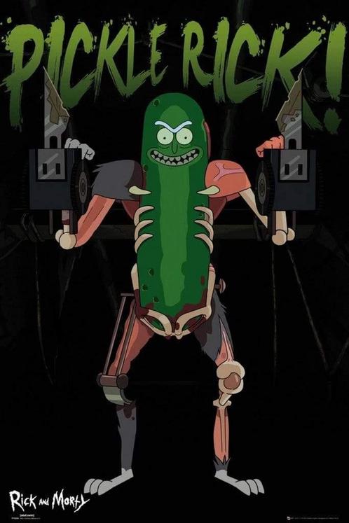 Poster Rick and Morty Pickle Rick 61x91,5cm, Verzamelen, Posters, Nieuw, A1 t/m A3, Verzenden