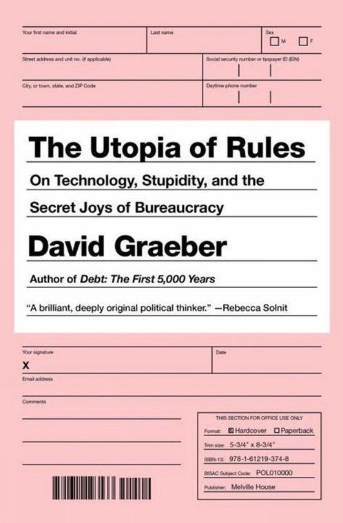 9781612195186 Utopia of Rules David Graeber, Boeken, Studieboeken en Cursussen, Nieuw, Verzenden