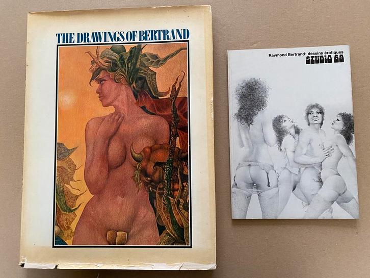 Erotiek - The Drawings of Raymond Bertrand + boekje, Boeken, Kunst en Cultuur | Beeldend, Gelezen, Schilder- en Tekenkunst, Ophalen of Verzenden