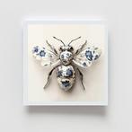 Henevor - Unique Set: Wings of Porcelain – Butterfly & Bee, Antiek en Kunst, Kunst | Schilderijen | Modern