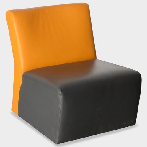 Roels Mileto fauteuil - Antraciet/oranje, Huis en Inrichting, Fauteuils, Ophalen of Verzenden