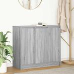 vidaXL Dressoir 85x34x76 cm spaanplaat grijs sonoma, Verzenden, Nieuw, 50 tot 100 cm, 25 tot 50 cm