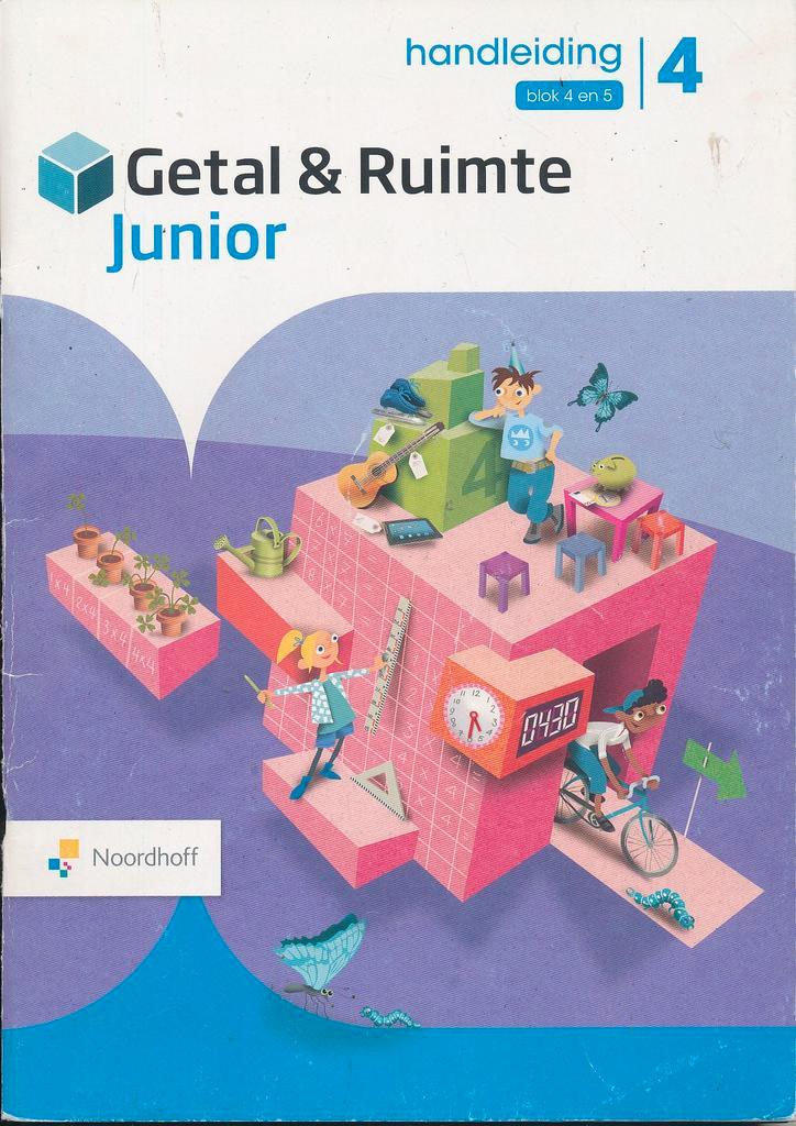Getal en Ruimte Junior Handleiding blok 4 en 5 groep 4, Boeken, Schoolboeken, Nieuw, Verzenden