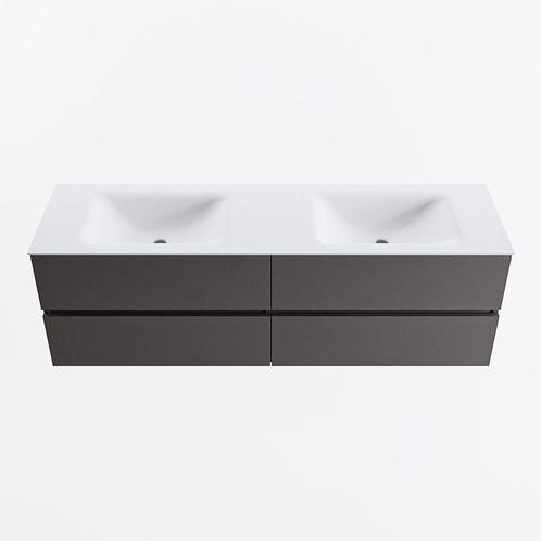 MONDIAZ VICA 160cm badmeubel onderkast Dark Grey 4 lades., Doe-het-zelf en Verbouw, Sanitair, Bad, Nieuw, Ophalen of Verzenden