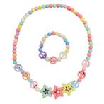 Fako Bijoux - Kinderketting en Armband - Plastic - Sterren &, Verzenden, Nieuw