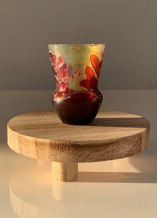 Emile Gallé - Vaas - Glas - Dégagé à l’acide, Antiek en Kunst, Antiek | Glas en Kristal