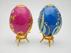 Fabergé ei - 2 Fabergé-eieren - Porselein, Antiek en Kunst