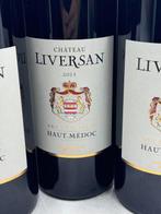 2015 Château Liversan - Haut-Médoc Cru Bourgeois - 3 Magnums, Verzamelen, Nieuw