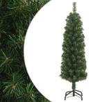 vidaXL Kunstkerstboom met standaard smal 150 cm PVC groen, Diversen, Kerst, Verzenden, Nieuw