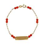 Zonder Minimumprijs - Armband - 18 karaat Geel goud Koraal, Sieraden, Tassen en Uiterlijk, Armbanden, Nieuw