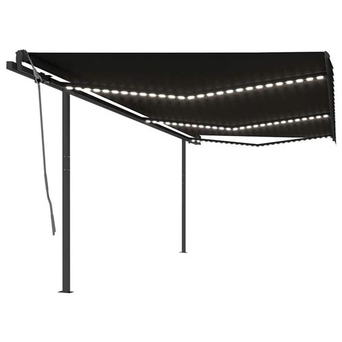 vidaXL Luifel automatisch met LED en windsensor 6x3 m, Tuin en Terras, Zonneschermen, Nieuw, Verzenden