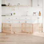 vidaXL Hondenhek met deur opvouwbaar 4 panelen 320 cm, Verzenden, Nieuw