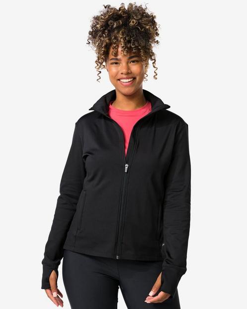 HEMA Dames trainingsjack fleece zwart 2=35% / 1=20%, Kleding | Dames, Overige Dameskleding, Nieuw, Verzenden