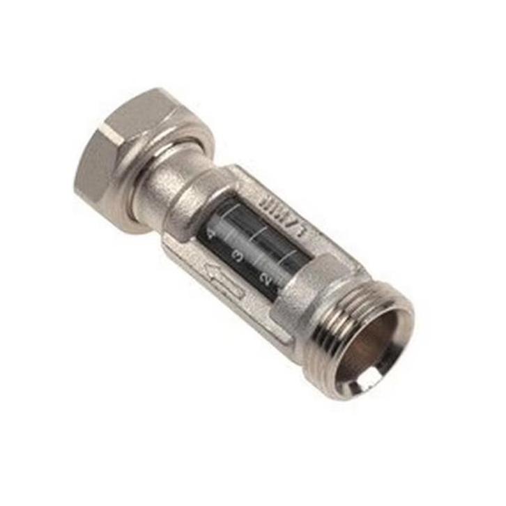 Flowmeter 3/4 euroconus messing T.B.V verdeler, Doe-het-zelf en Verbouw, Verwarming en Radiatoren, Overige typen, Nieuw, Ophalen of Verzenden