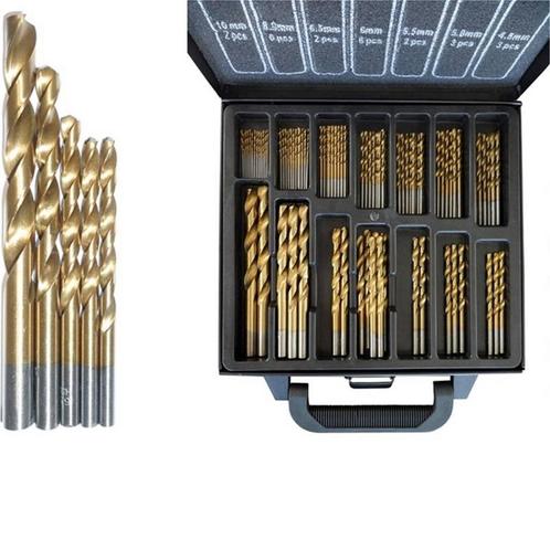 Hofftech 101-delige borenset - titanium coating - geschik..., Doe-het-zelf en Verbouw, Gereedschap | Boormachines, Nieuw, Ophalen of Verzenden