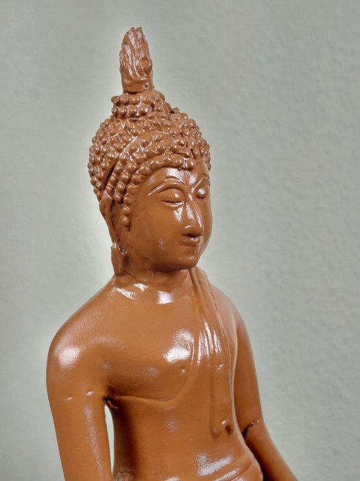 Beeld, Authentiek groot bronzen Theravada Boeddha beeld -, Antiek en Kunst, Kunst | Designobjecten