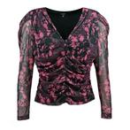 Nikkie • top Augusta bloemenprint • 40, Kleding | Dames, Tops, Nieuw, Maat 38/40 (M), Nikkie, Zwart