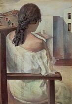 Salvador Dali (after) - Girl on chair, 1904 - Rare Vintage