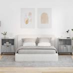 vidaXL Nachtkastjes 2 pcs Grijs sonoma 49 x 36 x 61 cm, Huis en Inrichting, Slaapkamer | Nachtkastjes, Minder dan 45 cm, Verzenden