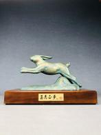 Ohbuchi Mitsunori  - Beeld, Bronze rabbit figurine