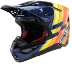 Alpinestars S-M10 TLD Edition 25 Donkerblauw Oranje Geel, Motoren, XXL, Nieuw met kaartje, Overige merken, Offroadhelm