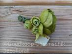 Corsage ranonkel+mini foam+calla crc921 mosgroen , olijf,, Hobby en Vrije tijd, Knutselen, Ophalen of Verzenden, Nieuw