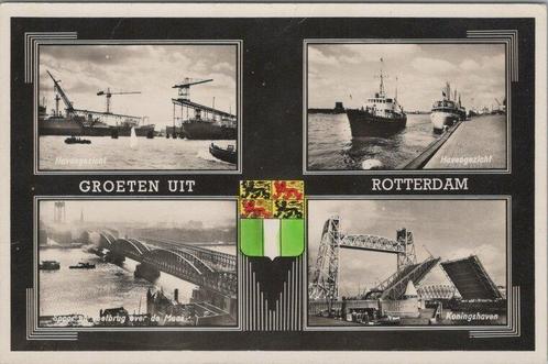 ROTTERDAM - Meerluik Groeten uit Rotterdam, Verzamelen, Ansichtkaarten | Nederland, Verzenden