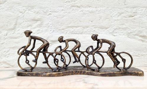 Beeldje - cyclists - Brons, Antiek en Kunst, Kunst | Designobjecten