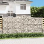 vidaXL Schanskorf gewelfd 400x30x180/200 cm gegalvaniseerd, Tuin en Terras, Bloembakken en Plantenbakken, 100 cm of meer, Verzenden