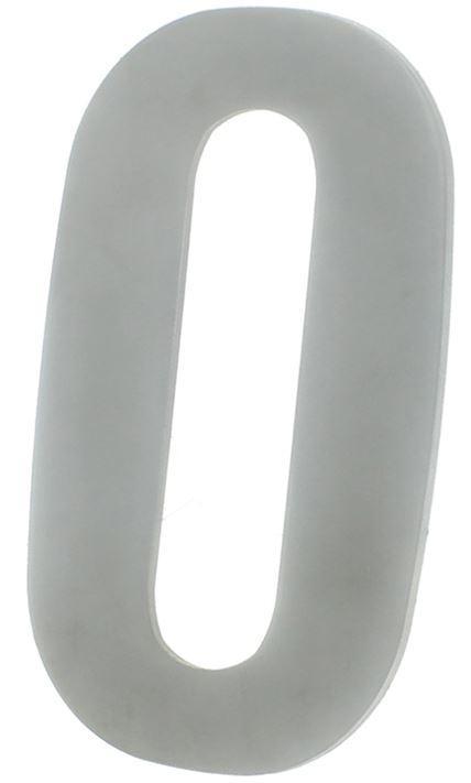Huisnummer 0 130 mm rvs, Doe-het-zelf en Verbouw, Hang- en Sluitwerk, Verzenden