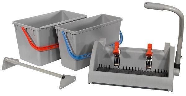 Mopkit SGA 10, 22L+15L emmers, speedclean mop pers + rek, Doe-het-zelf en Verbouw, Reinigingsmachines, Verzenden