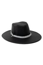 Cowboyhoed Zwart Glitter Disco Schitter Sprankel Fonkeling Z, Ophalen of Verzenden, Nieuw, Carnaval