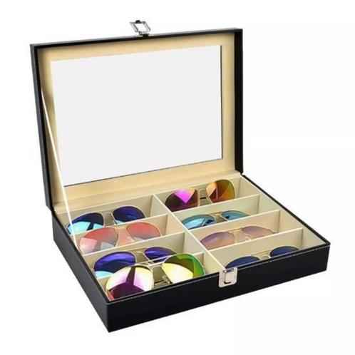 Ruhhy Luxe 8-Vaks Organizer voor Brillen - Stijlvol en Pr..., Sieraden, Tassen en Uiterlijk, Zonnebrillen en Brillen | Heren, Nieuw
