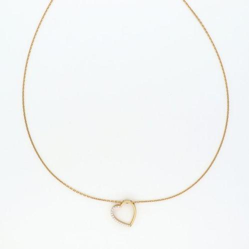 Halsketting - 14 karaat Geel goud Diamant (Natuurlijk), Sieraden, Tassen en Uiterlijk, Kettingen