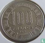 Gabon 100 francs 1975 (proefslag), Verzenden, Overige landen, Losse munt