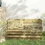 vidaXL Compostbak met latten geïmpregneerd grenenhout, Verzenden, Nieuw