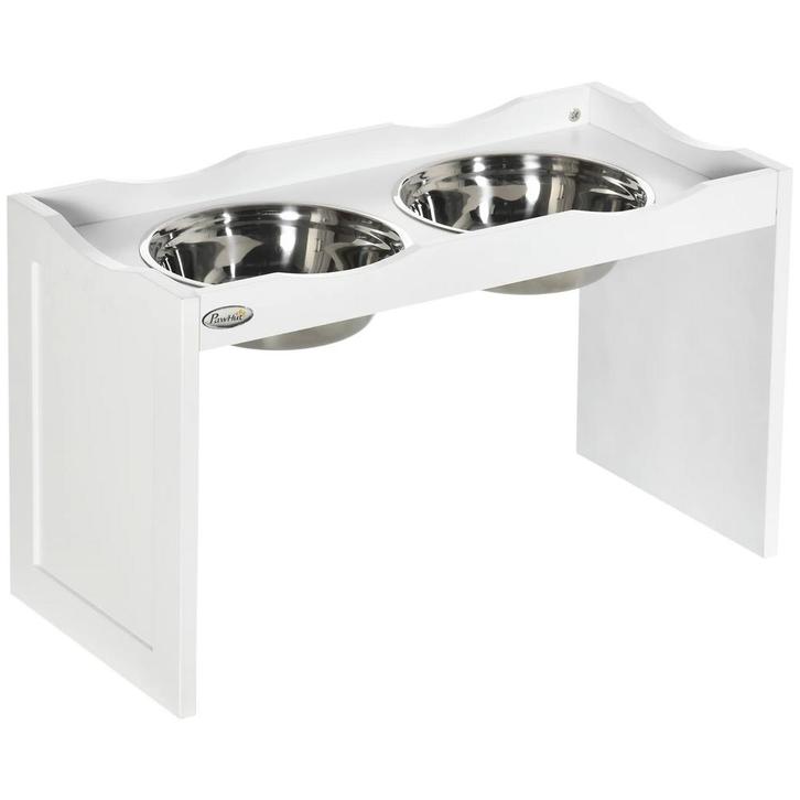 TRUUSK Verhoogde Hondenbak 2 x 2L - Afneembare Roestvrijstal, Dieren en Toebehoren, Honden-accessoires, Nieuw, Verzenden