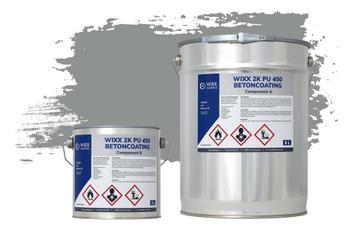 Wixx 2K PU 450 Betoncoating RAL 7042 | Verkeersgrijs A 5L beschikbaar voor biedingen