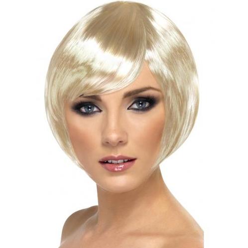 Boblijn damespruik blond - Damespruiken, Hobby en Vrije tijd, Feestartikelen, Verzenden
