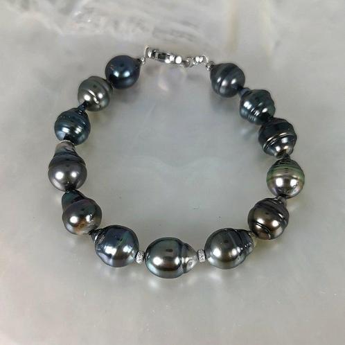 Armband Zilver Parel - Tahiti Rainbow BQ Ø10,3MM, Sieraden, Tassen en Uiterlijk, Armbanden