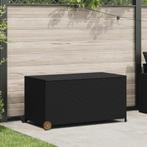 vidaXL Tuinbox 120x65x61 cm poly rattan zwart, Verzenden, Nieuw