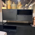 TV-Meubel Orizone 100cm - Zwart metaal - Pronto Wonen, Ophalen of Verzenden, Nieuw, 100 tot 150 cm, Industrieel