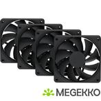 Hyte FA12 120mm PWM Fan 4 Pack [PITCH BLACK], Computers en Software, Verzenden, Nieuw
