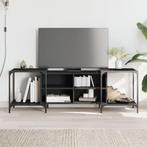 vidaXL Tv-meubel 153x37x50 cm bewerkt hout zwart, Huis en Inrichting, Kasten | Televisiemeubels, Verzenden, 150 tot 200 cm, Nieuw